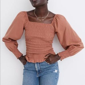 Madewell: Lucie Bubble-Sleeved Smock Top (NWT)